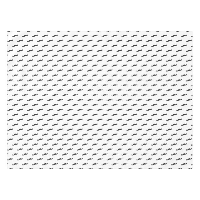 Nappe Motif 2 de hippie de moustache (Devant (Horizontal))