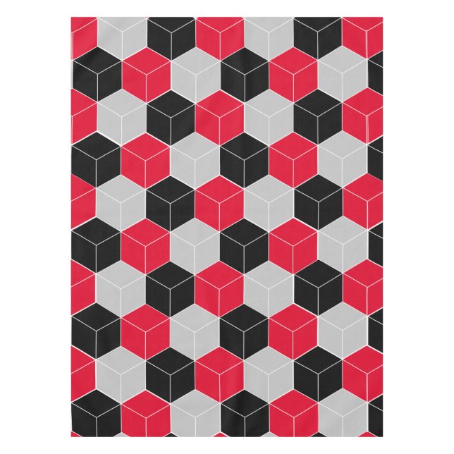 Nappe Motif 3d cube (Devant)