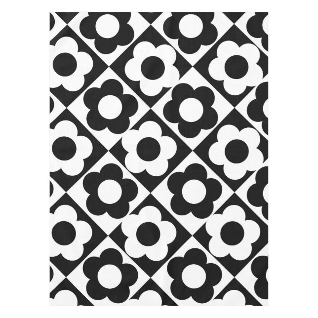 Nappe Motif à bille en diamant noir et blanc (Devant)
