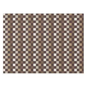 Nappe motif à carreaux de minéraux terreux