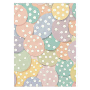 Nappe Motif à points Polka sans couleur pastel