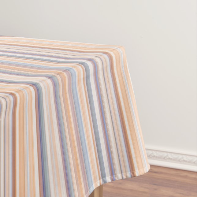 Nappe Motif à rayures or et bleu (In Situ)
