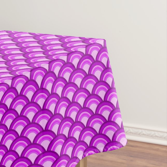 Nappe Motif à vagues Art déco - teintes orchidées (In Situ)