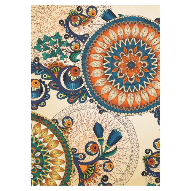 Nappe Motif abstrait à la mode génial de Boho rétro (Devant)