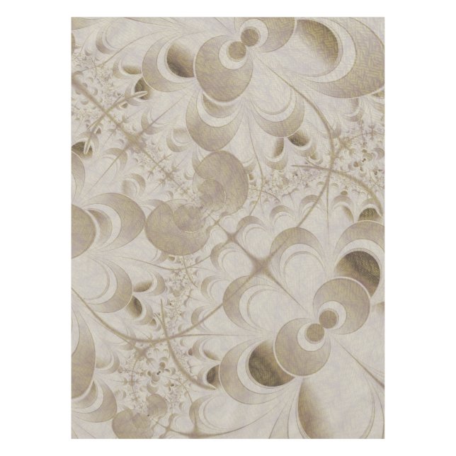 Nappe motif Abstrait beige (Devant)