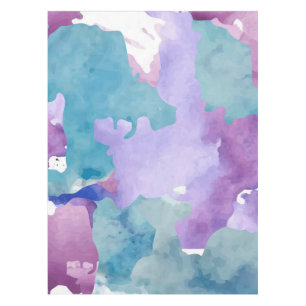Nappe Motif Abstrait du camouflage bleu