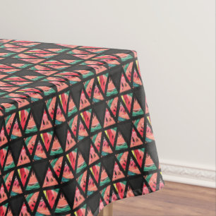 Nappe Motif abstrait tiré par la main de pastèque