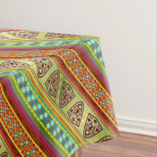 Nappe Motif africain coloré de Kente de rayure de