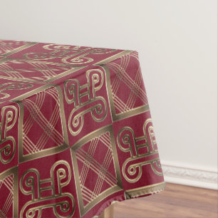 Nappe Motif africain ethnique avec des simbols d'Adinkra
