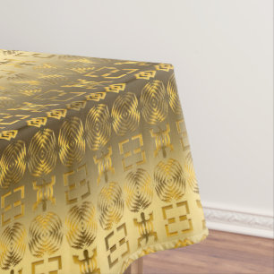 Nappe Motif africain ethnique avec des simbols d'Adinkra