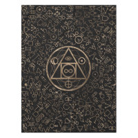 Motif alchimique 2 du symbole en pierre du