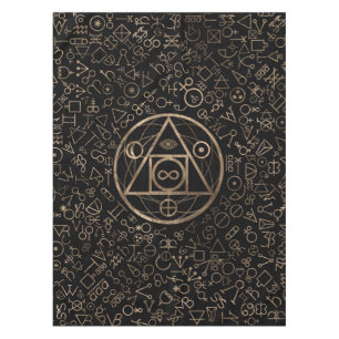 Nappe Motif alchimique 2 du symbole en pierre du