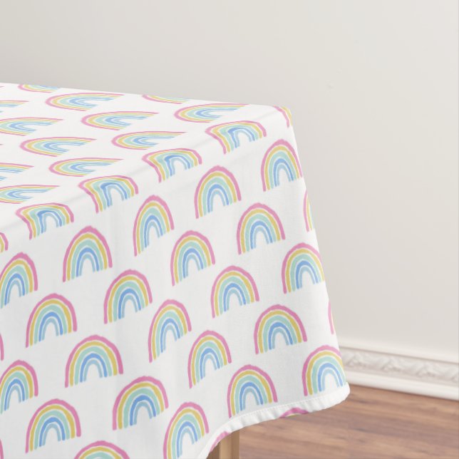 Nappe Motif arc-en-ciel Pastel (In Situ)