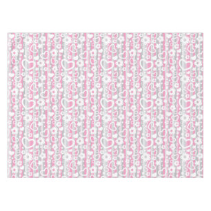 Nappe Motif avec des coeurs et des fleurs