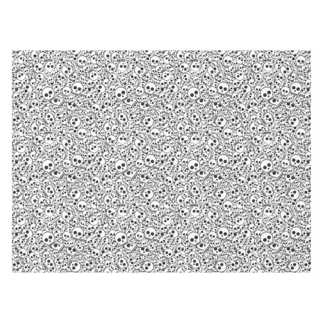Nappe Motif avec des crânes (Devant (Horizontal))