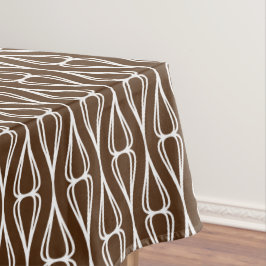 Nappe Motif blanc Brown moderne