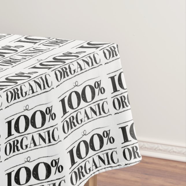 Nappe motif blanc noir 100% bio (In Situ)