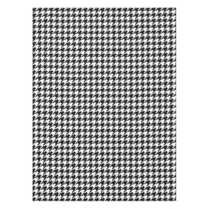 Nappe Motif blanc noir moderne de pied-de-poule