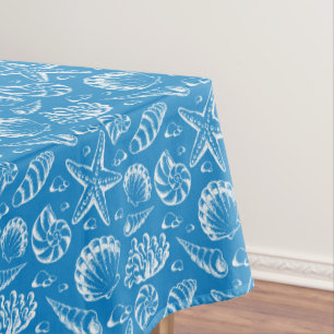 Nappe Motif bleu 2 de plage