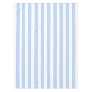 Nappe Motif bleu-clair et blanc de rayures