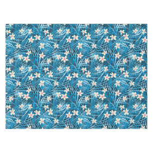 Nappe Motif bleu de palmettes