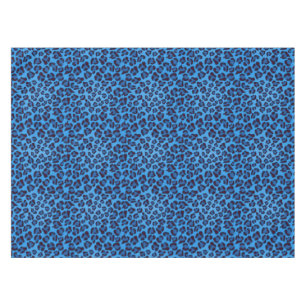 Nappe motif bleu de texture de léopard