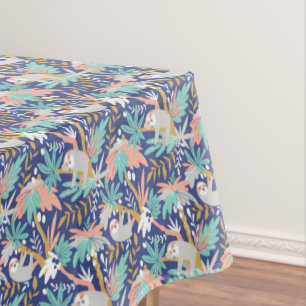 Nappe Motif bleu tropical de paresse