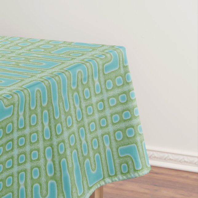 Nappe Motif bleu turquoise (In Situ)
