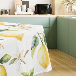 Nappe Motif botanique floral de fruit de citron agrume