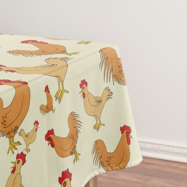 Nappe Motif Brown de conception de poulet (In Situ)