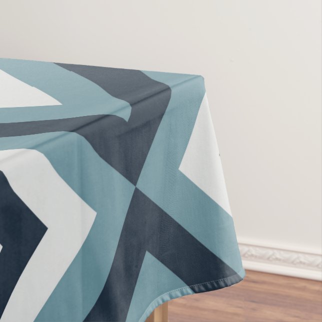 Nappe Motif Carré bleu (In Situ)