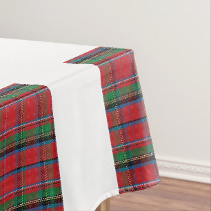 Nappe motif carreaux de Noël rouge, bleu, vert