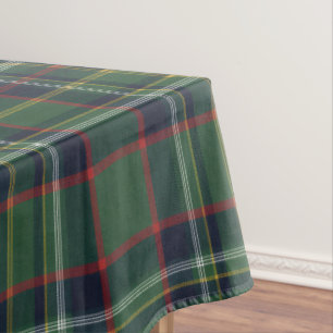 Nappe Motif carreaux tartan vert et rouge classique