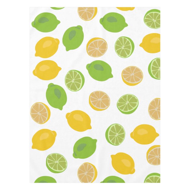 Nappe Motif citron et citron vert (Devant)
