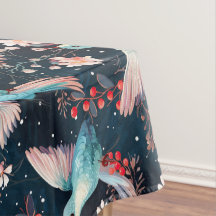 Motif coloré d'oiseaux-mouches et de fleurs d'hive
