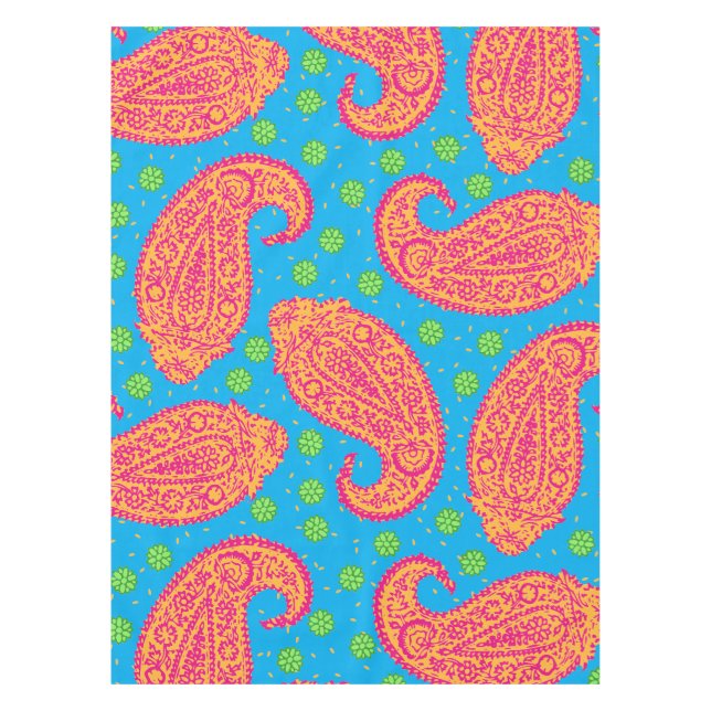 Nappe Motif coloré Paisley (Devant)