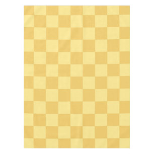Nappe Motif damier jaune