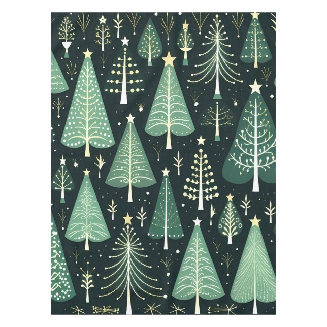 Nappe Motif d'arbre de Noël (Devant)