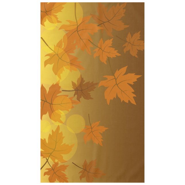 Nappe Motif d'automne avec feuilles d'érable en chute et (Devant)
