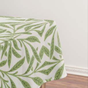 Nappe Motif de branches feuillues vertes