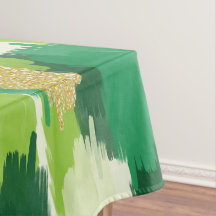 Motif de brosses Abstrait Gold vert