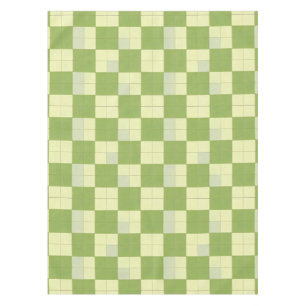 Nappe Motif de carreaux à carreaux verts et crème