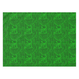 Nappe Motif de carte électronique de vert
