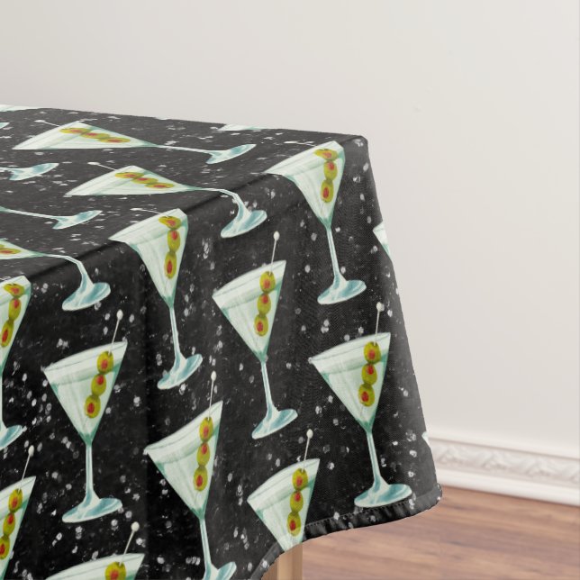 Nappe Motif de cocktails Martini (In Situ)