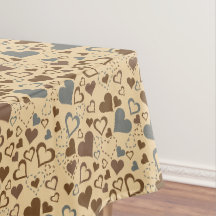 Motif de coeur gris et Brown