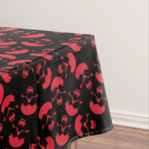 Nappe Motif de crâne esthétique noir et rouge