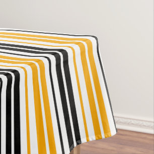 Nappe Motif de design à rayures jaunes noires et blanche