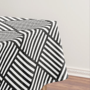 Nappe Motif DE DIAMONDE NOIR ET BLANC D'ORIGINE