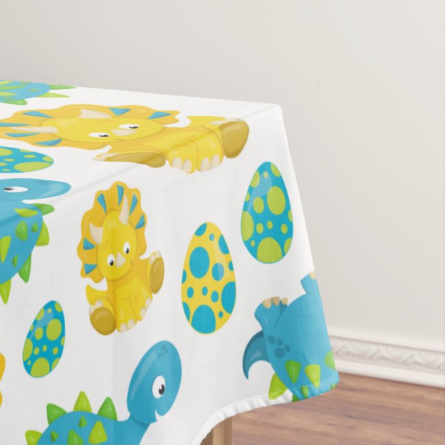 Nappe Motif De Dinosaures, Dinosaures Mignons, Baby Dino (In Situ)
