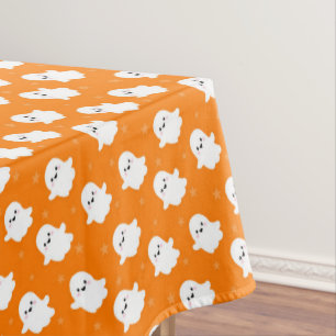 Nappe Motif de fantôme orange mignon – Création Hallowee